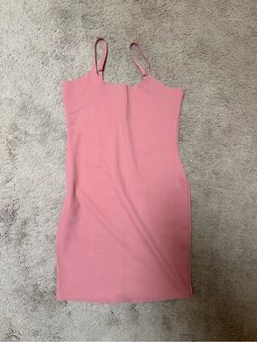 Sleeveless Pink Bodycon Mini Dress